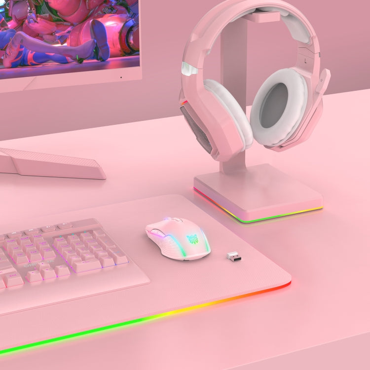 فأرة لاسلكية ONIKUMA CW905 2.4G مع إضاءة RGB، فأرة CW905 لاسلكية (أسود)، فأرة CW905 لاسلكية (وردي)، فأرة CW905 لاسلكية (رمادي أبيض)