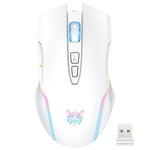 فأرة لاسلكية ONIKUMA CW905 2.4G مع إضاءة RGB، فأرة CW905 لاسلكية (أسود)، فأرة CW905 لاسلكية (وردي)، فأرة CW905 لاسلكية (رمادي أبيض)