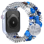 Tassel Beaded Watchband For Apple Watch Series, 7 41mm / 6&SE&5&4 40mm / 3&2&1 38mm, 7 45mm / 6&SE&5&4 44mm / 3&2&1 42mm