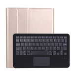 حافظة جلدية رقيقة جداً للوحة مفاتيح بلوتوث بنسيج جلد الحمل مع حامل قلم ولوحة لمس، A11B-A