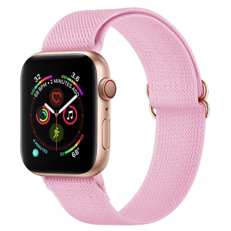 Polyester Nylon Watchband For Apple Watch Series, 7 41mm / 6&SE&5&4 40mm / 3&2&1 38mm, 7 45mm / 6&SE&5&4 44mm / 3&2&1 42mm