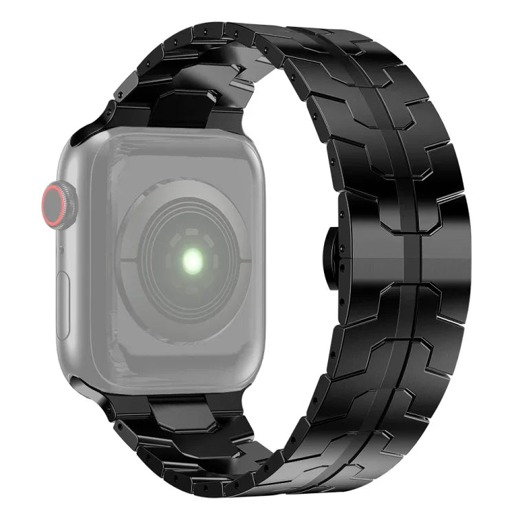 سوار ساعة من الفولاذ لسلسلة Apple Watch، 7 41مم / 6&SE&5&4 40مم / 3&2&1 38مم، 7 45مم / 6&SE&5&4 44مم / 3&2&1 42مم