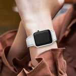 سوار ساعة من الجلد بثلاثة خطوط لسلسلة Apple Watch، 7 41مم / 6&SE&5&4 40مم / 3&2&1 38مم، 7 45مم / 6&SE&5&4 44مم / 3&2&1 42مم