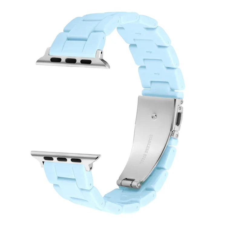 سوار ساعة بثلاث خرزات بألوان حلوى لسلسلة Apple Watch، 7 41مم / 6&SE&5&4 40مم / 3&2&1 38مم، 7 45مم / 6&SE&5&4 44مم / 3&2&1 42مم