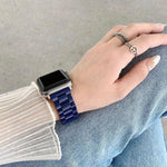 سوار ساعة بثلاث خرزات بألوان حلوى لسلسلة Apple Watch، 7 41مم / 6&SE&5&4 40مم / 3&2&1 38مم، 7 45مم / 6&SE&5&4 44مم / 3&2&1 42مم