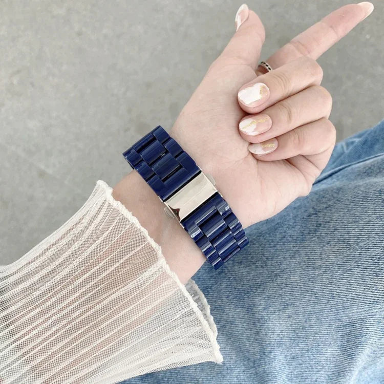 سوار ساعة بثلاث خرزات بألوان حلوى لسلسلة Apple Watch، 7 41مم / 6&SE&5&4 40مم / 3&2&1 38مم، 7 45مم / 6&SE&5&4 44مم / 3&2&1 42مم