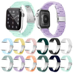 سوار ساعة بثلاث خرزات بألوان حلوى لسلسلة Apple Watch، 7 41مم / 6&SE&5&4 40مم / 3&2&1 38مم، 7 45مم / 6&SE&5&4 44مم / 3&2&1 42مم