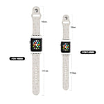 سوار ساعة من السيليكون بنقش أثر قدم كلب لسلسلة Apple Watch، 7 41مم / 6&SE&5&4 40مم / 3&2&1 38مم، 7 45مم / 6&SE&5&4 44مم / 3&2&1 42مم