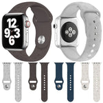 سوار ساعة من السيليكون بنقش أثر قدم كلب لسلسلة Apple Watch، 7 41مم / 6&SE&5&4 40مم / 3&2&1 38مم، 7 45مم / 6&SE&5&4 44مم / 3&2&1 42مم