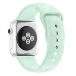 سوار ساعة من السيليكون بنقش ندفة الثلج لسلسلة Apple Watch، 7 41مم / 6&SE&5&4 40مم / 3&2&1 38مم، 7 45مم / 6&SE&5&4 44مم / 3&2&1 42مم