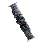 سوار ساعة شبكي من القماش المطاطي بحلقة واحدة لسلسلة Apple Watch، 7 41مم / 6&SE&5&4 40مم / 3&2&1 38مم، 7 45مم / 6&SE&5&4 44مم / 3&2&1 42مم