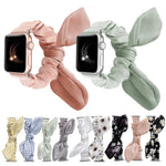 سوار ساعة من القماش المرن بحلقة واحدة لسلسلة Apple Watch، 7 41مم / 6&SE&5&4 40مم / 3&2&1 38مم، 7 45مم / 6&SE&5&4 44مم / 3&2&1 42مم