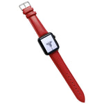 سوار ساعة جلدي لامع لسلسلة Apple Watch، 7 41مم / 6&SE&5&4 40مم / 3&2&1 38مم، 7 45مم / 6&SE&5&4 44مم / 3&2&1 42مم