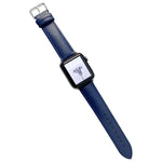 سوار ساعة جلدي لامع لسلسلة Apple Watch، 7 41مم / 6&SE&5&4 40مم / 3&2&1 38مم، 7 45مم / 6&SE&5&4 44مم / 3&2&1 42مم