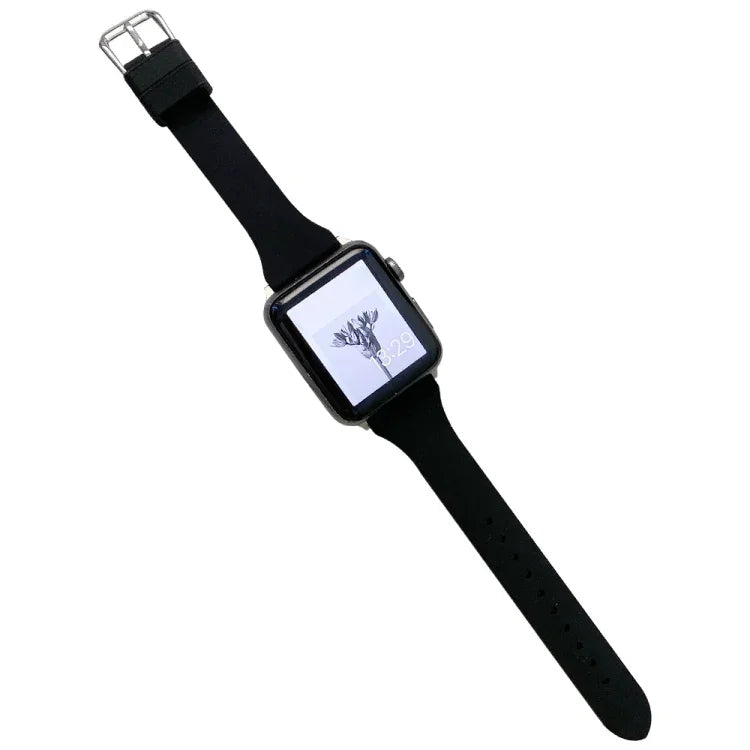 سوار ساعة سيليكون للخصر الصغير لسلسلة Apple Watch، 7 41مم / 6&SE&5&4 40مم / 3&2&1 38مم، 7 45مم / 6&SE&5&4 44مم / 3&2&1 42مم