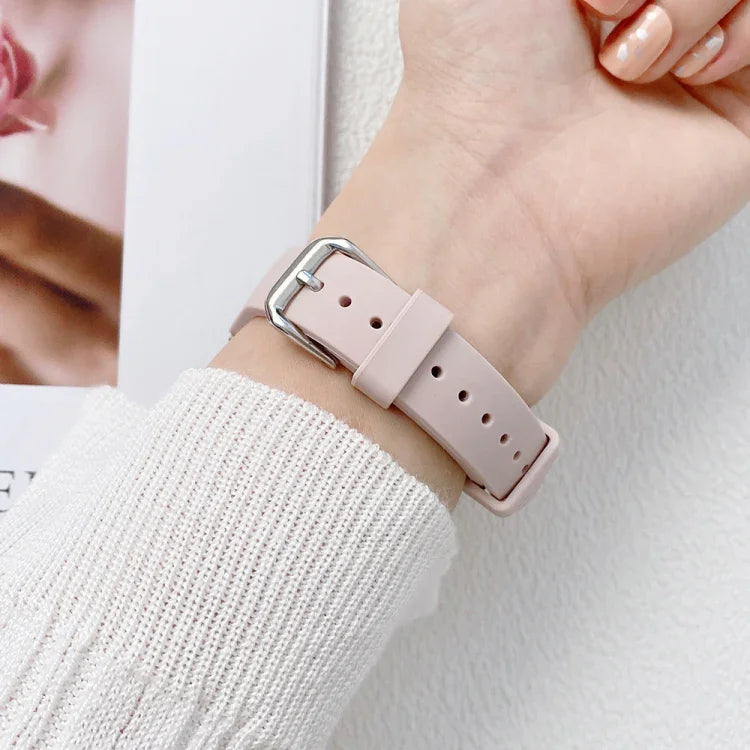 سوار ساعة سيليكون للخصر الصغير لسلسلة Apple Watch، 7 41مم / 6&SE&5&4 40مم / 3&2&1 38مم، 7 45مم / 6&SE&5&4 44مم / 3&2&1 42مم