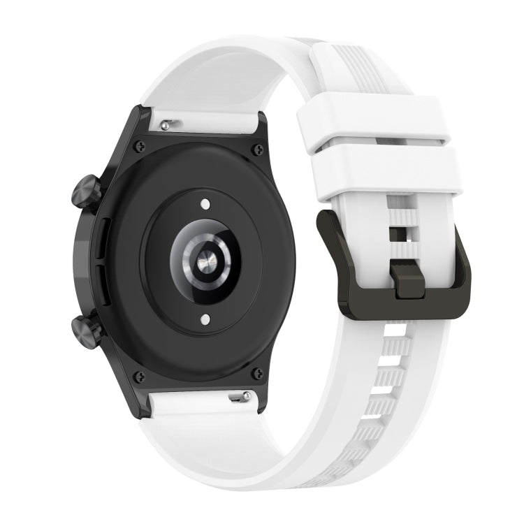22mm Protruding Head Striped Silicone Watchband, For Honor Watch GS 3