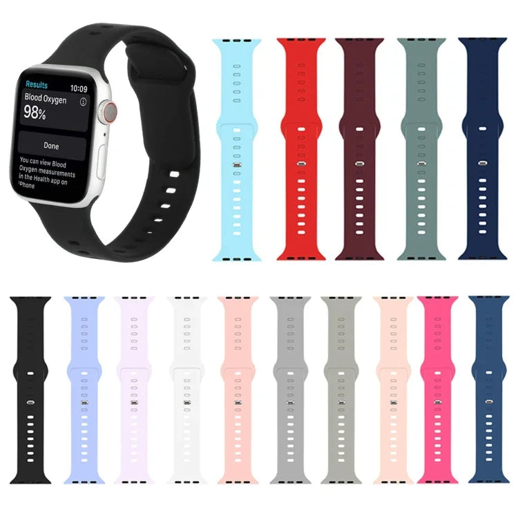 سوار ساعة سيليكون سائل لسلسلة Apple Watch، 7 45مم / 6&SE&5&4 44مم / 3&2&1 42مم