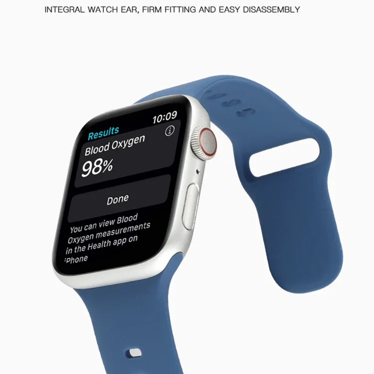 سوار ساعة سيليكون سائل لسلسلة Apple Watch، 7 45مم / 6&SE&5&4 44مم / 3&2&1 42مم
