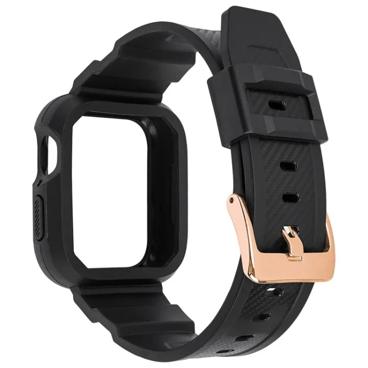 سوار ساعة رياضي مدمج من ألياف الكربون لسلسلة Apple Watch، 7 41مم / 6&SE&5&4 40مم / 3&2&1 38مم، 7 45مم / 6&SE&5&4 44مم / 3&2&1 42مم
