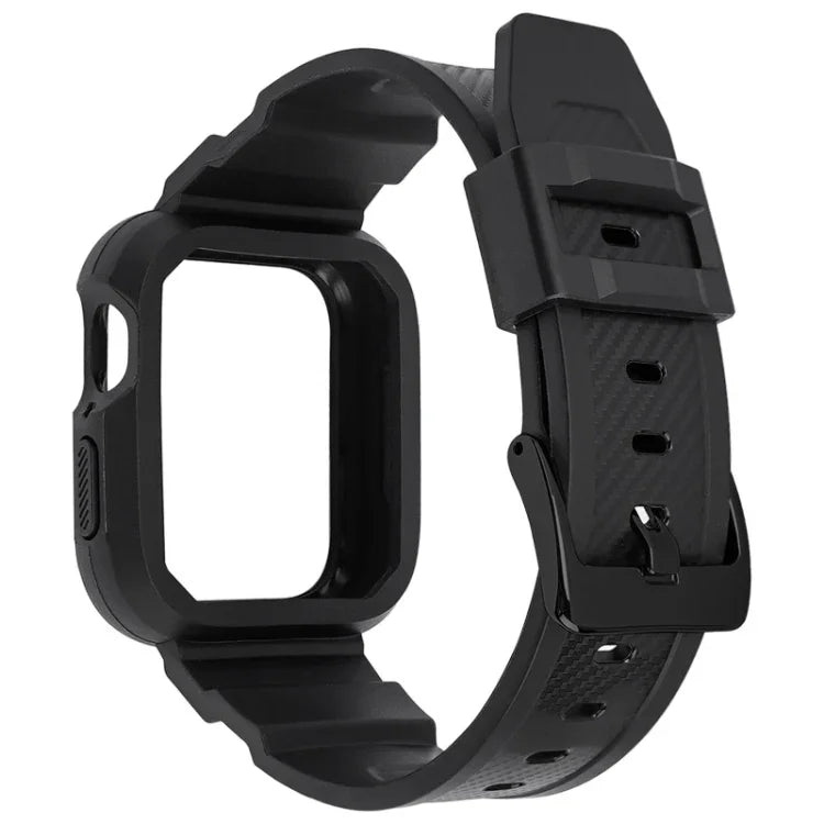 سوار ساعة رياضي مدمج من ألياف الكربون لسلسلة Apple Watch، 7 41مم / 6&SE&5&4 40مم / 3&2&1 38مم، 7 45مم / 6&SE&5&4 44مم / 3&2&1 42مم