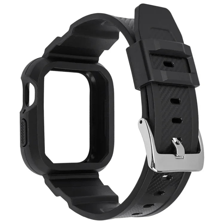 سوار ساعة رياضي مدمج من ألياف الكربون لسلسلة Apple Watch، 7 41مم / 6&SE&5&4 40مم / 3&2&1 38مم، 7 45مم / 6&SE&5&4 44مم / 3&2&1 42مم