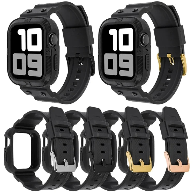 سوار ساعة رياضي مدمج من ألياف الكربون لسلسلة Apple Watch، 7 41مم / 6&SE&5&4 40مم / 3&2&1 38مم، 7 45مم / 6&SE&5&4 44مم / 3&2&1 42مم
