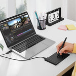 لوحة رسم رقمية VEIKK VK430 مقاس 4x3 بوصة مع حساسية ضغط 8192 مستوى