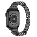 سوار ساعة معدني مزين بألماس على شكل قلب لسلسلة Apple Watch، 7 41مم / 6&SE&5&4 40مم / 3&2&1 38مم، 7 45مم / 6&SE&5&4 44مم / 3&2&1 42مم