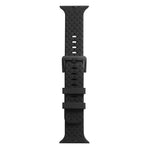 سوار ساعة سيليكون بنقشة مضفرة لسلسلة Apple Watch، 7 41مم / 6&SE&5&4 40مم / 3&2&1 38مم، 7 45مم / 6&SE&5&4 44مم / 3&2&1 42مم