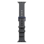 سوار ساعة سيليكون بنقشة مضفرة لسلسلة Apple Watch، 7 41مم / 6&SE&5&4 40مم / 3&2&1 38مم، 7 45مم / 6&SE&5&4 44مم / 3&2&1 42مم