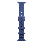 سوار ساعة سيليكون بنقشة مضفرة لسلسلة Apple Watch، 7 41مم / 6&SE&5&4 40مم / 3&2&1 38مم، 7 45مم / 6&SE&5&4 44مم / 3&2&1 42مم
