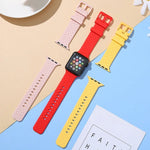 سوار ساعة سيليكون بنقشة مضفرة لسلسلة Apple Watch، 7 41مم / 6&SE&5&4 40مم / 3&2&1 38مم، 7 45مم / 6&SE&5&4 44مم / 3&2&1 42مم
