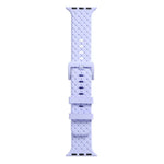 سوار ساعة سيليكون بنقشة مضفرة لسلسلة Apple Watch، 7 41مم / 6&SE&5&4 40مم / 3&2&1 38مم، 7 45مم / 6&SE&5&4 44مم / 3&2&1 42مم