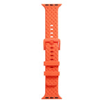 سوار ساعة سيليكون بنقشة مضفرة لسلسلة Apple Watch، 7 41مم / 6&SE&5&4 40مم / 3&2&1 38مم، 7 45مم / 6&SE&5&4 44مم / 3&2&1 42مم