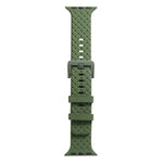 سوار ساعة سيليكون بنقشة مضفرة لسلسلة Apple Watch، 7 41مم / 6&SE&5&4 40مم / 3&2&1 38مم، 7 45مم / 6&SE&5&4 44مم / 3&2&1 42مم