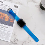 سوار ساعة شفاف هلامي لسلسلة Apple Watch، 7 41مم / 6&SE&5&4 40مم / 3&2&1 38مم، 7 45مم / 6&SE&5&4 44مم / 3&2&1 42مم