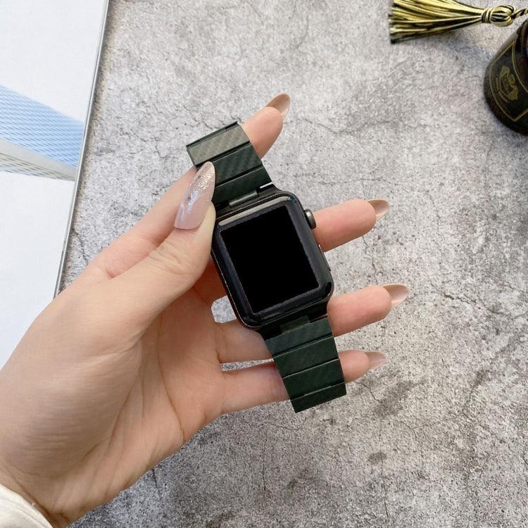 سوار ساعة بنقشة ألياف الكربون DD29 لسلسلة Apple Watch، 7 41مم / 6&SE&5&4 40مم / 3&2&1 38مم، 7 45مم / 6&SE&5&4 44مم / 3&2&1 42مم