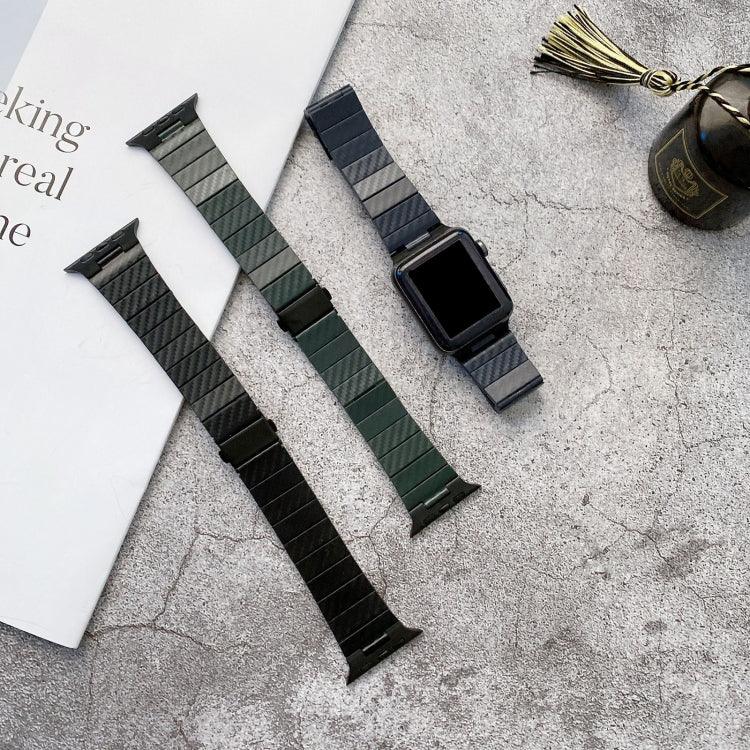 سوار ساعة بنقشة ألياف الكربون DD29 لسلسلة Apple Watch، 7 41مم / 6&SE&5&4 40مم / 3&2&1 38مم، 7 45مم / 6&SE&5&4 44مم / 3&2&1 42مم