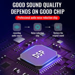 قلم تسجيل ذكي عالي الدقة مع تقليل الضوضاء وتحكم صوتي على شكل قلادة قلب Q66، 4GB، 8GB، 16GB، 32GB، 64GB