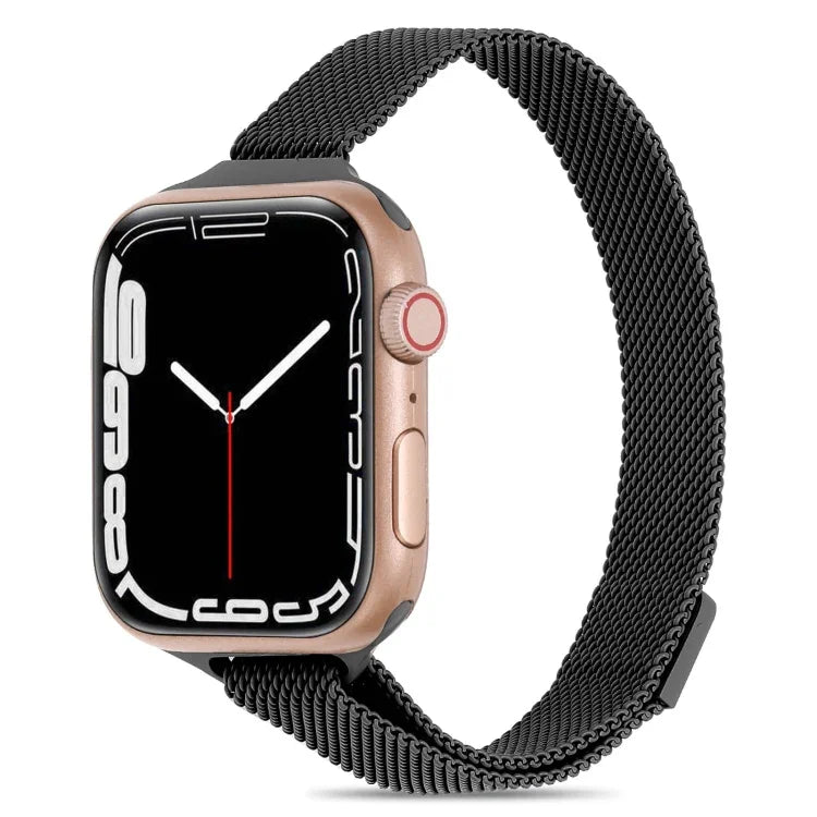 سوار ساعة ميلانيز صغير الخصر لسلسلة Apple Watch، 7 41مم / 6&SE&5&4 40مم / 3&2&1 38مم، 7 45مم / 6&SE&5&4 44مم / 3&2&1 42مم