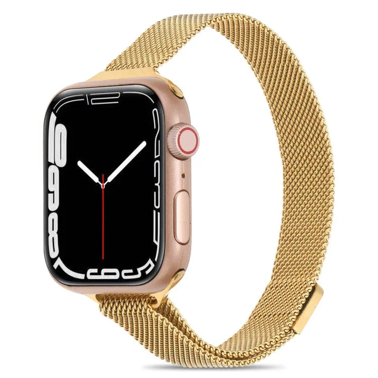 سوار ساعة ميلانيز صغير الخصر لسلسلة Apple Watch، 7 41مم / 6&SE&5&4 40مم / 3&2&1 38مم، 7 45مم / 6&SE&5&4 44مم / 3&2&1 42مم