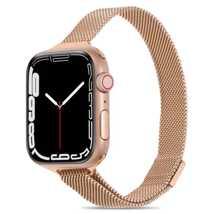 سوار ساعة ميلانيز صغير الخصر لسلسلة Apple Watch، 7 41مم / 6&SE&5&4 40مم / 3&2&1 38مم، 7 45مم / 6&SE&5&4 44مم / 3&2&1 42مم