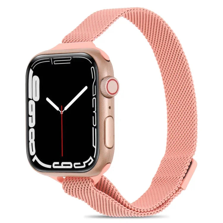 سوار ساعة ميلانيز صغير الخصر لسلسلة Apple Watch، 7 41مم / 6&SE&5&4 40مم / 3&2&1 38مم، 7 45مم / 6&SE&5&4 44مم / 3&2&1 42مم