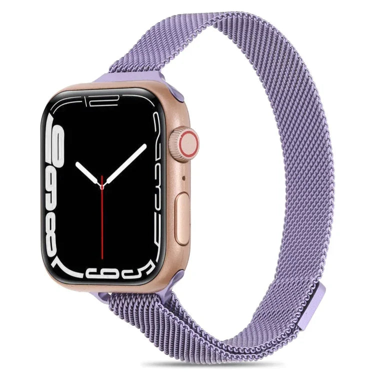 سوار ساعة ميلانيز صغير الخصر لسلسلة Apple Watch، 7 41مم / 6&SE&5&4 40مم / 3&2&1 38مم، 7 45مم / 6&SE&5&4 44مم / 3&2&1 42مم