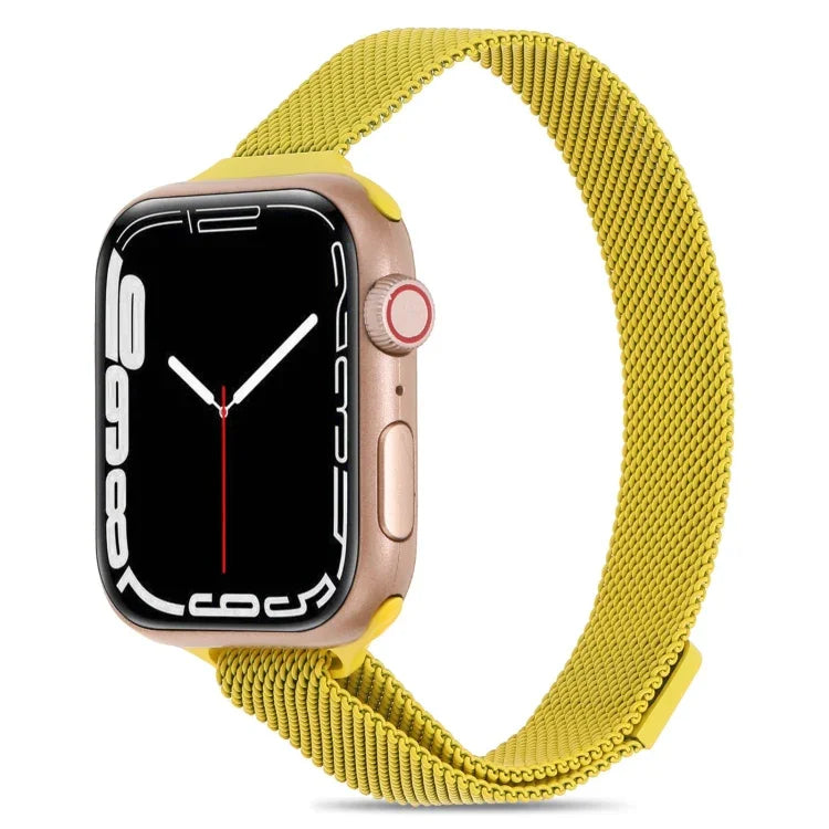 سوار ساعة ميلانيز صغير الخصر لسلسلة Apple Watch، 7 41مم / 6&SE&5&4 40مم / 3&2&1 38مم، 7 45مم / 6&SE&5&4 44مم / 3&2&1 42مم