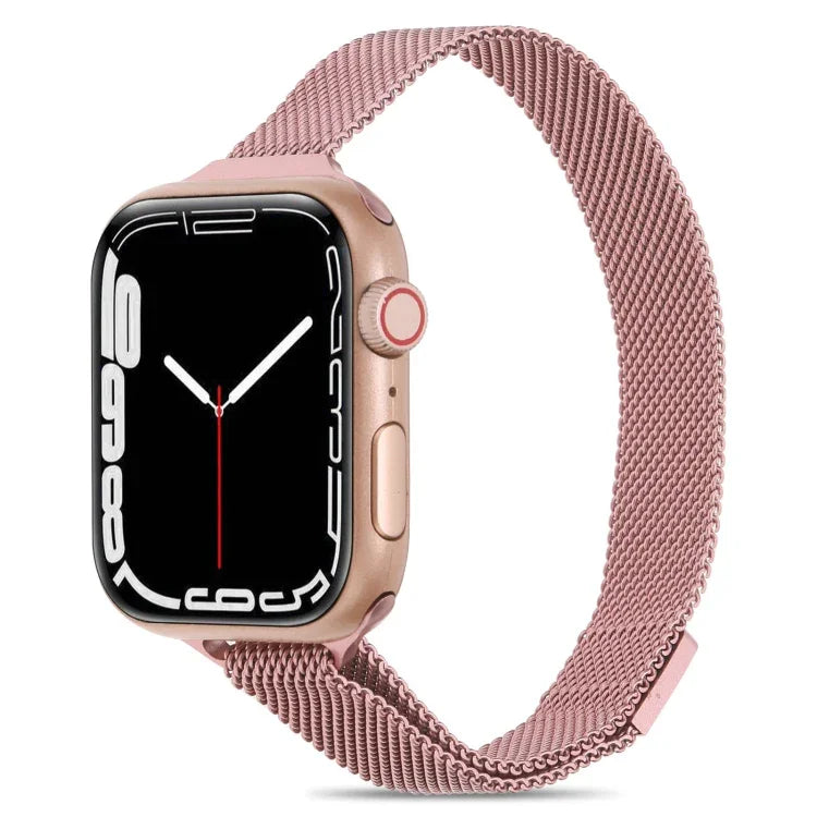 سوار ساعة ميلانيز صغير الخصر لسلسلة Apple Watch، 7 41مم / 6&SE&5&4 40مم / 3&2&1 38مم، 7 45مم / 6&SE&5&4 44مم / 3&2&1 42مم