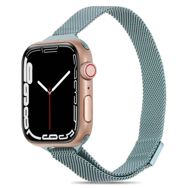 سوار ساعة ميلانيز صغير الخصر لسلسلة Apple Watch، 7 41مم / 6&SE&5&4 40مم / 3&2&1 38مم، 7 45مم / 6&SE&5&4 44مم / 3&2&1 42مم