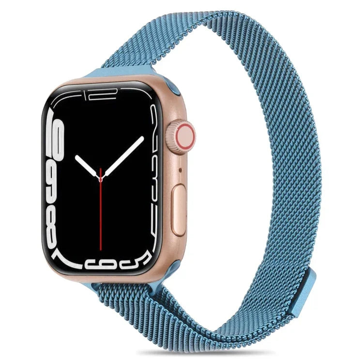 سوار ساعة ميلانيز صغير الخصر لسلسلة Apple Watch، 7 41مم / 6&SE&5&4 40مم / 3&2&1 38مم، 7 45مم / 6&SE&5&4 44مم / 3&2&1 42مم