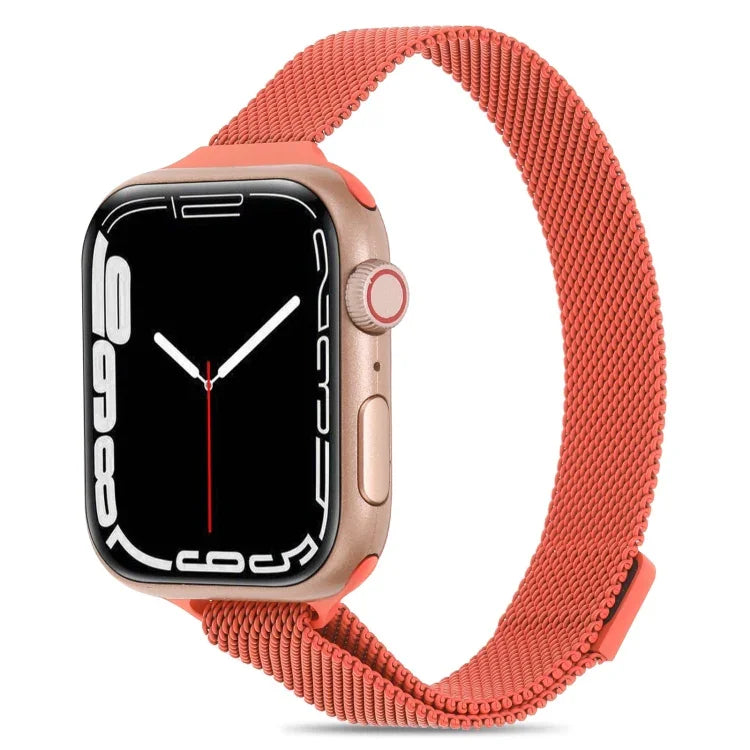 سوار ساعة ميلانيز صغير الخصر لسلسلة Apple Watch، 7 41مم / 6&SE&5&4 40مم / 3&2&1 38مم، 7 45مم / 6&SE&5&4 44مم / 3&2&1 42مم